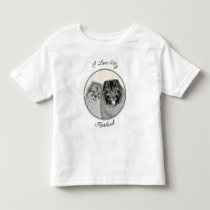 Keeshond Graphics Keeshond Mum and Son Toddler T-Shirt