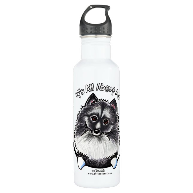 Keeshond IAAM 710 Ml Water Bottle (Front)