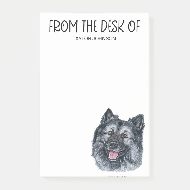 Keeshond Lover Post-it Notes (Front)