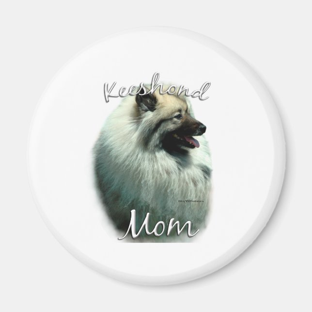 Keeshond Mum 2 Magnet (Front)