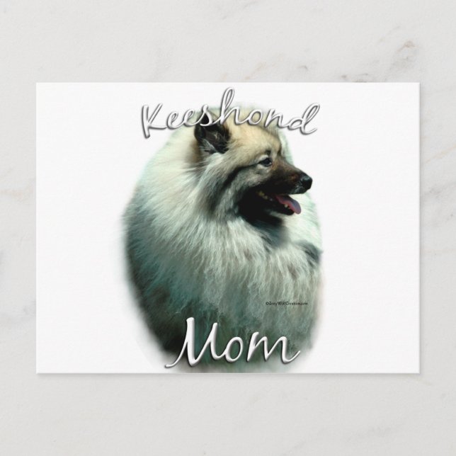 Keeshond Mum 2 Postcard (Front)