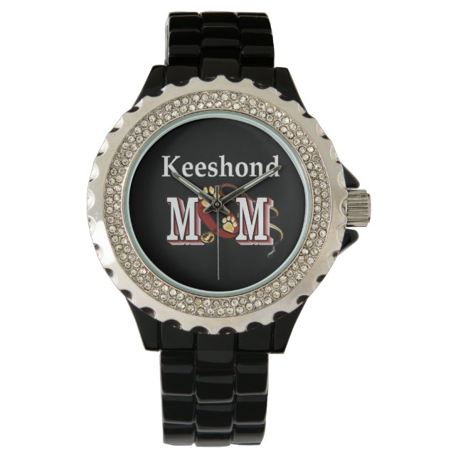 Keeshond Mum Gifts Watch (Front)