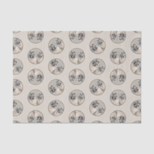 Keeshond Painting 2 Keeshonden Original Dog Art Tissue Paper