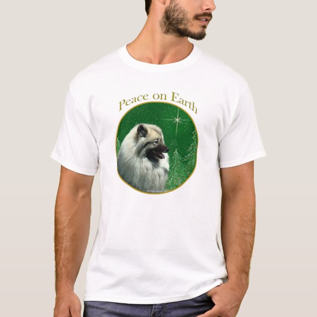 Keeshond Peace T-Shirt (Front)