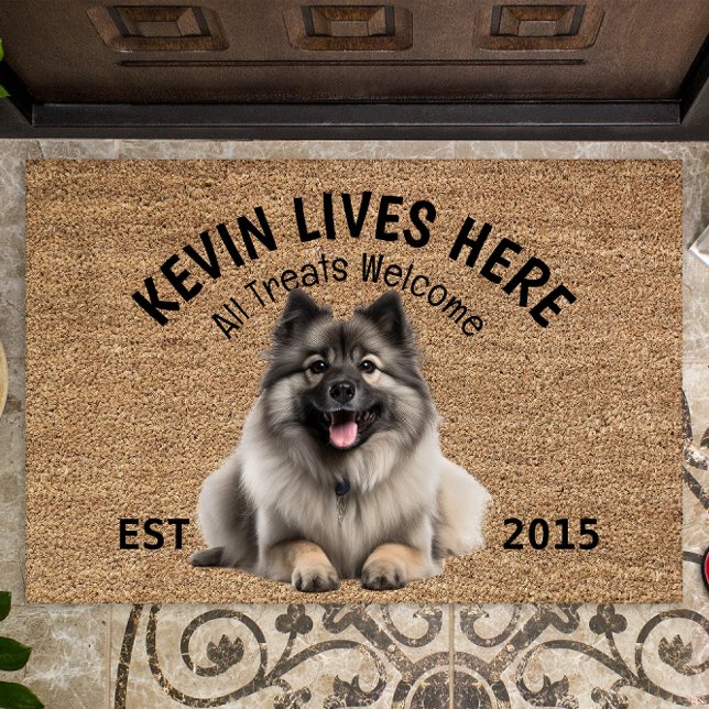Keeshond Personalised Dog Lover  Doormat (Creator Uploaded)