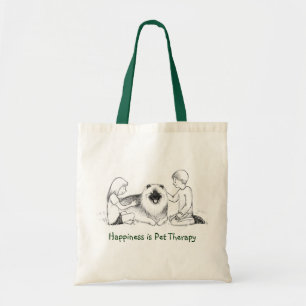 Keeshond Pet Therapy Tote Bag