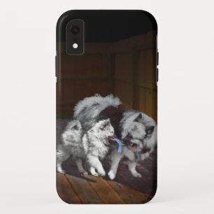 Keeshond Playtime Painting - Cute Original Dog Art Case-Mate iPhone Case