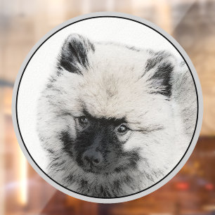 Keeshond Puppy Drawing - Cute Original Dog Art