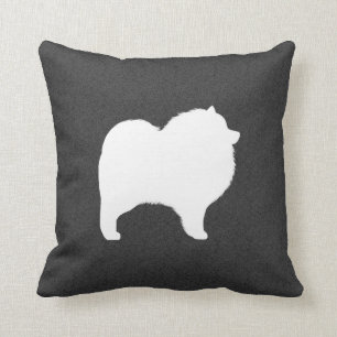 Keeshond Silhouette Cushion