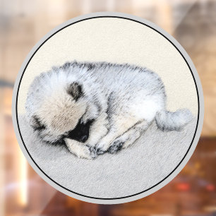 Keeshond Sleeping Puppy Painting Original Dog Art