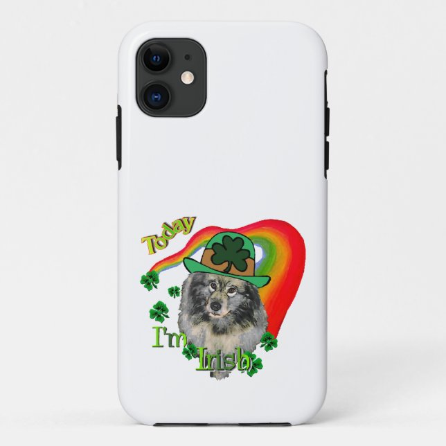 Keeshond St Patricks Day Case-Mate iPhone Case (Back)