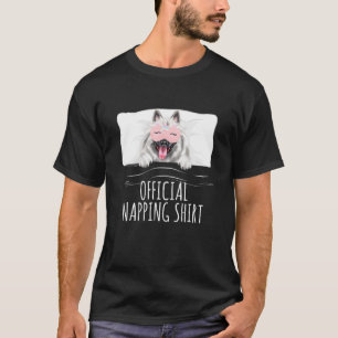 Keeshond Unicorn Sleep Mask Official Napping T-Shirt