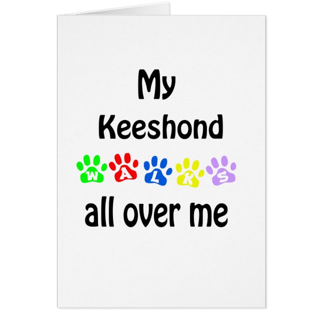 Keeshond Walks Design (Front)