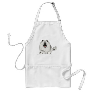 Keeshond with Puppies Standard Apron