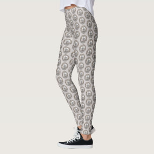 Keeshonds at the Gate Painting - Original Dog Art Leggings