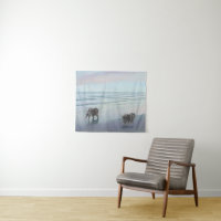 Keeshonds at the Seashore Painting Dog Art