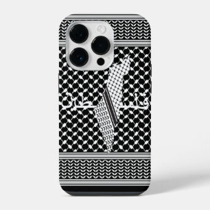 Keffiyeh Palestine Pattern White iPhone 14 Pro Case