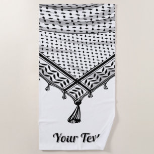 Keffiyeh Palestinian Scarf Traditional Fabric Beach Towel