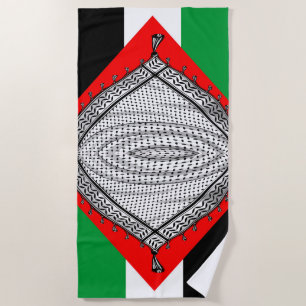 Keffiyeh Palestinian Scarf Traditional Fabric Beach Towel