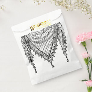 Keffiyeh Palestinian Scarf Traditional Fabric Favour Bags