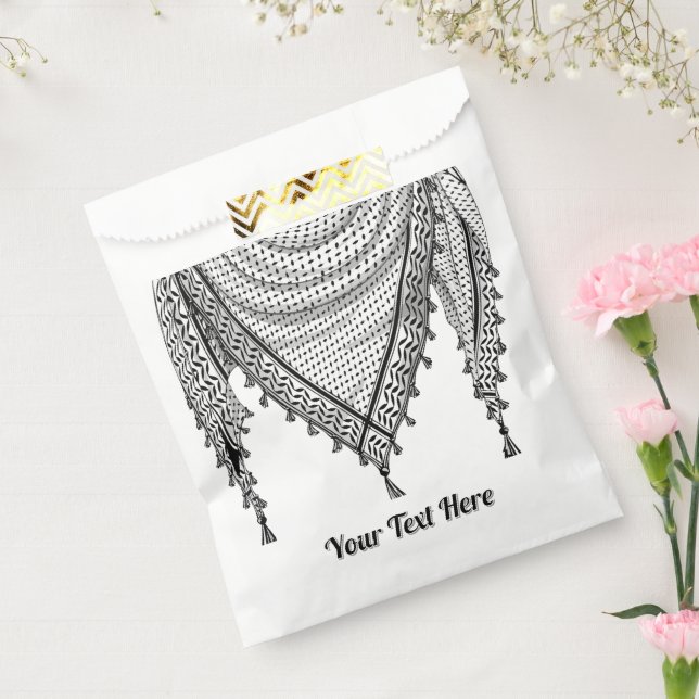 Keffiyeh Palestinian Scarf Traditional Fabric Favour Bags (Sealed)