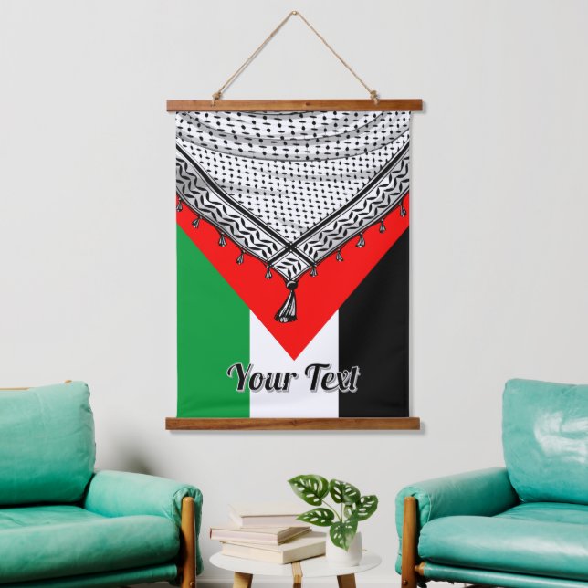 Keffiyeh Palestinian Scarf Traditional Fabric Hanging Tapestry (Living Room)