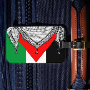 Keffiyeh Palestinian Scarf Traditional Fabric Luggage Tag