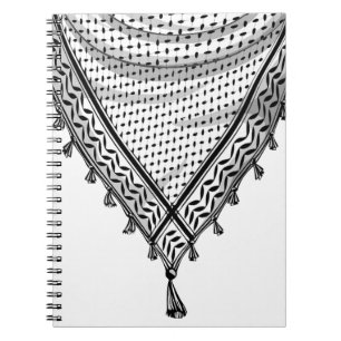 Keffiyeh Palestinian Scarf Traditional Fabric Notebook
