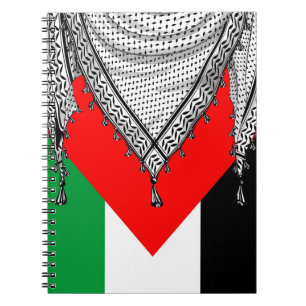 Keffiyeh Palestinian Scarf Traditional Fabric Notebook