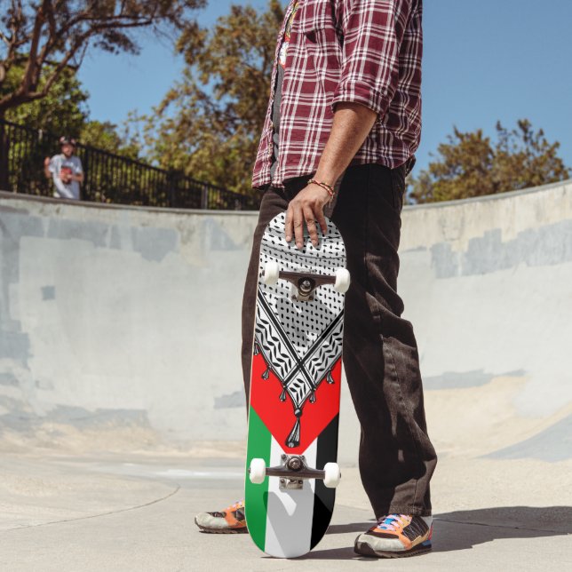 Keffiyeh Palestinian Scarf Traditional Fabric Skateboard (Outdoor 2)