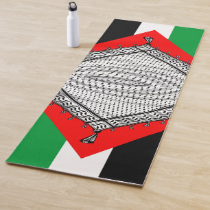 Keffiyeh Palestinian Scarf Traditional Fabric Yoga Mat