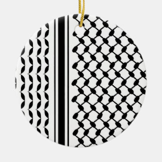 Keffiyeh Print  Ceramic Tree Decoration