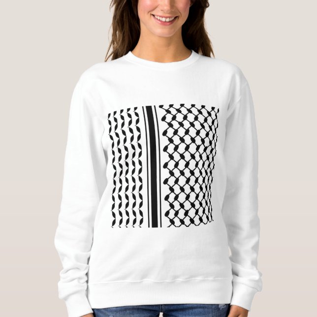 Keffiyeh Print  Sweatshirt (Front)