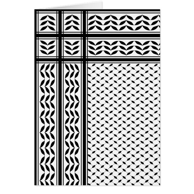 Keffiyeh Symbol of Palestine Resistance Pattern (Front)