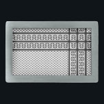 Keffiyeh Symbol of Palestine Resistance Pattern Belt Buckle<br><div class="desc">Fast forward to the 1960s and the rise of the Palestinian resistance movement,  the prominent Palestinian politician,  Yasser Arafat,  further solidified this meaning behind the keffiyeh. The keffiyeh became Arafat’s personal trademark as he draped it over his right shoulder to resemble the pre-1948 map of Palestine.</div>