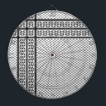 Keffiyeh Symbol of Palestine Resistance Pattern Dartboard<br><div class="desc">Fast forward to the 1960s and the rise of the Palestinian resistance movement,  the prominent Palestinian politician,  Yasser Arafat,  further solidified this meaning behind the keffiyeh. The keffiyeh became Arafat’s personal trademark as he draped it over his right shoulder to resemble the pre-1948 map of Palestine.</div>