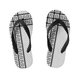 Keffiyeh Symbol of Palestine Resistance Pattern Kid's Jandals