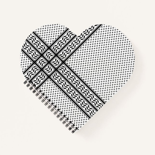 Keffiyeh Symbol of Palestine Resistance Pattern Notebook (Front)