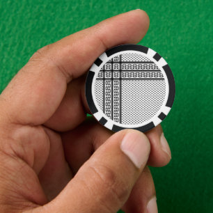 Keffiyeh Symbol of Palestine Resistance Pattern Poker Chips