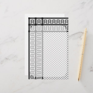 Keffiyeh Symbol of Palestine Resistance Pattern Stationery