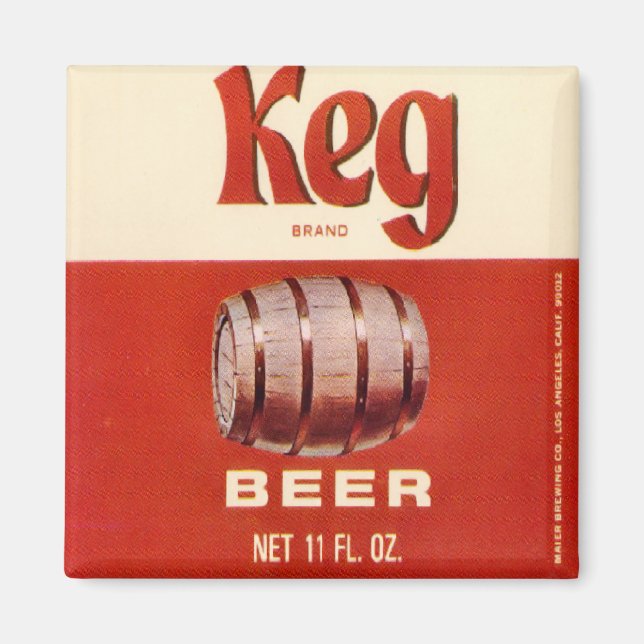 Keg Brand Beer Magnet (Front)