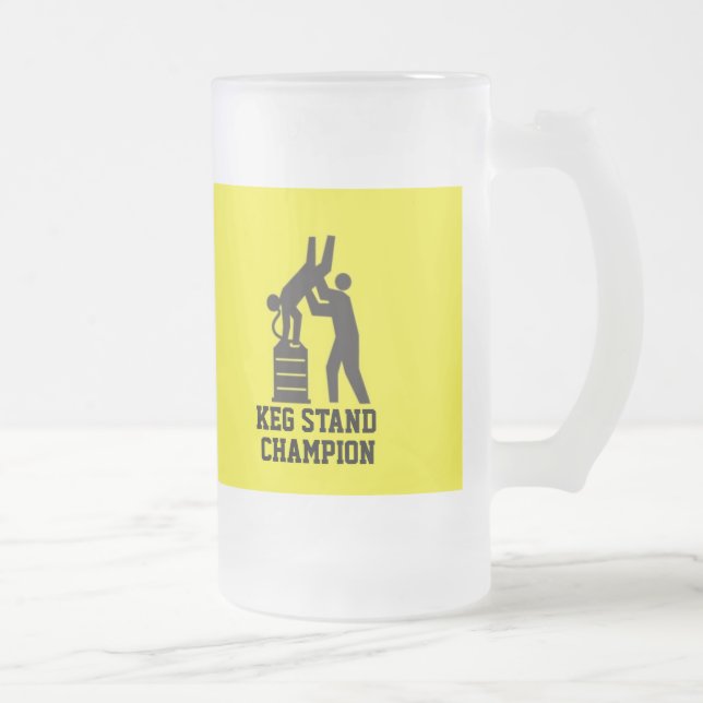 Keg Stand Champion Beer Mug (Right)