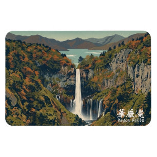 Kegon falls 華厳の滝 Tochigi 栃木 Nikko 日光 Kouyou 紅葉 Magnet