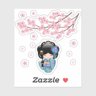 Keiko Kokeshi Doll - Cute Japanese Geisha Girl