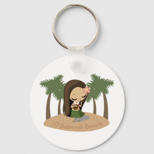 Keilana the Hula Girl Key Ring