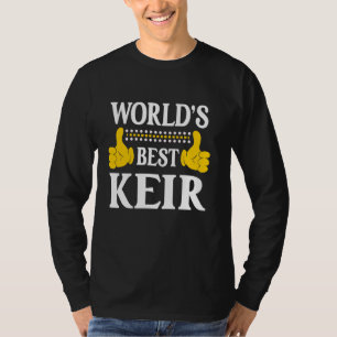 Keir Personal Name Funny First Name World's Best K T-Shirt