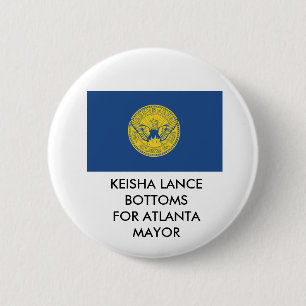 KEISHA LANCE BOTTOMS FOR ATLANTA MAYOR BUTTON
