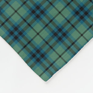 Keith Clan Light Green and Blue Ancient Tartan Fleece Blanket