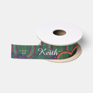 Keith clan Plaid Scottish tartan Satin Ribbon