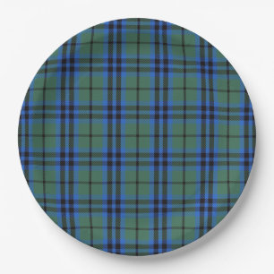 Keith Clan Scottish Tartan Plaid Pattern Paper Plate